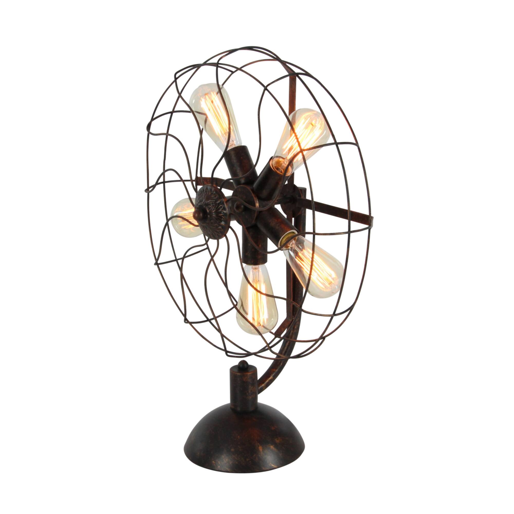 24" Black Metal Industrial Table Lamp